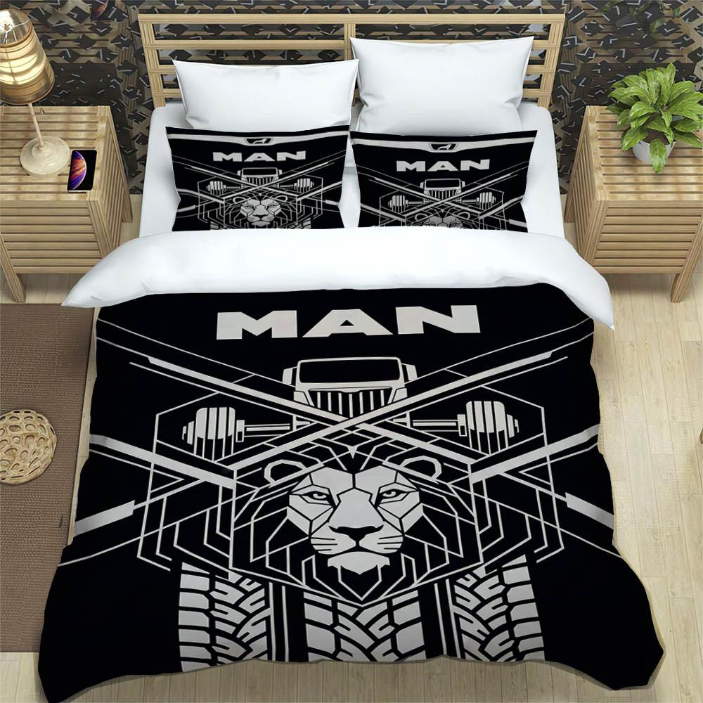 M-Man truck Set Biancheria da Letto Stampata Retrò set squisito di biancheria da letto copripiumino set piumone set biancheria da letto lusso regalo di compleanno