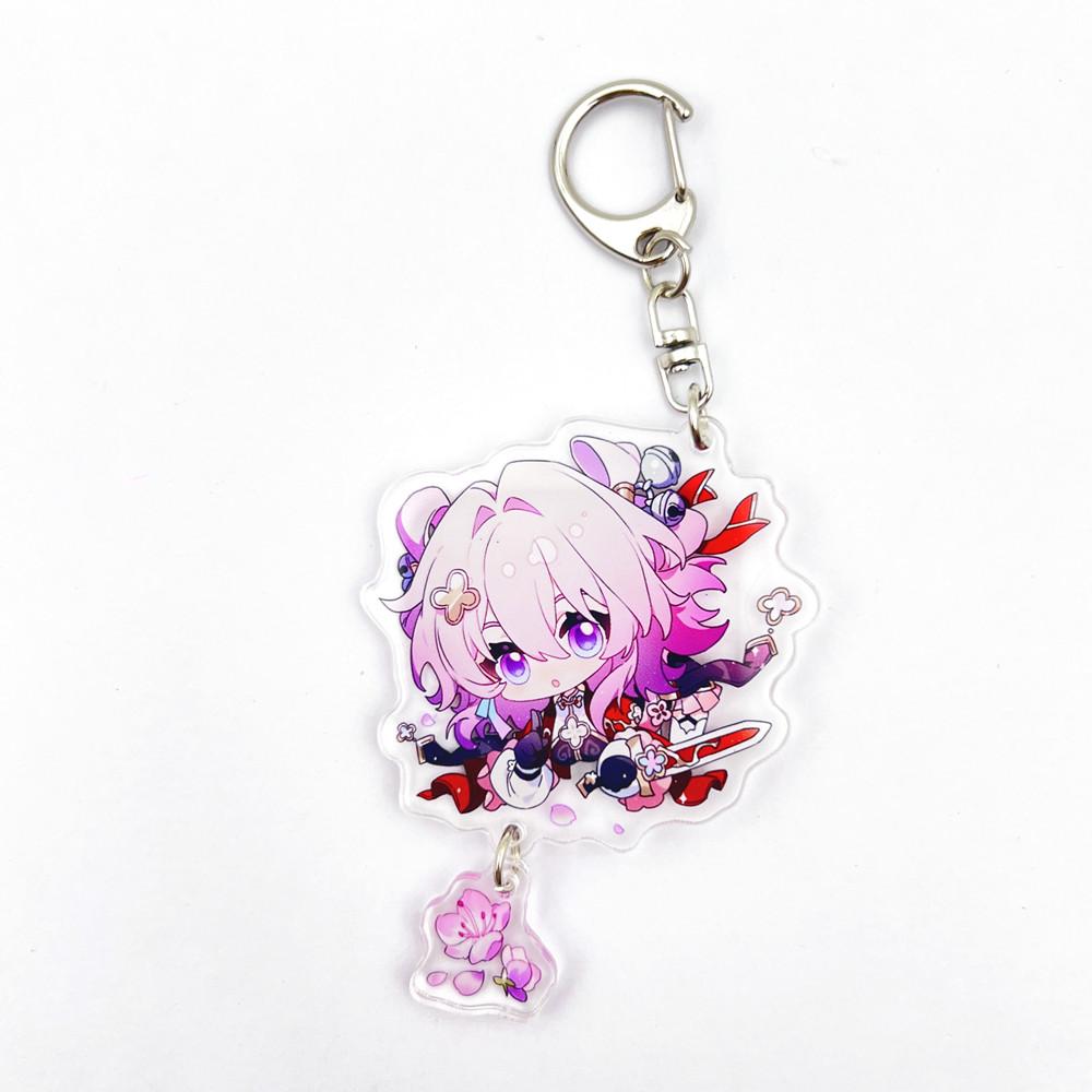 Gioco Honkai Star Rail Feixiao Boothill Jiao qiu 7 Marzo Portachiavi Cosplay Ciondolo Acrilico Portachiavi Portachiavi Accessorio Borsa Oggetto di Scena