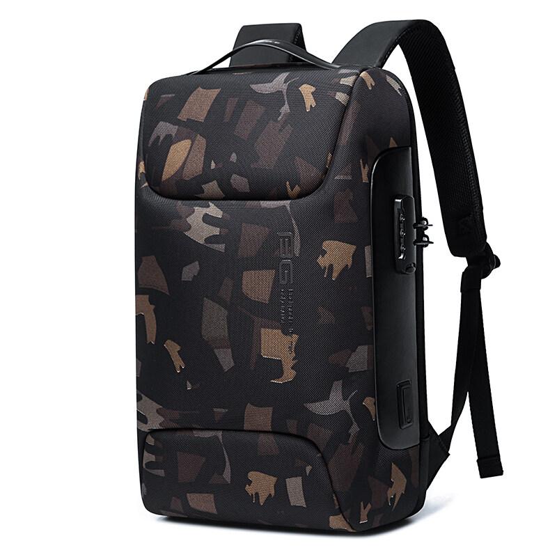 BANGE New Men Anti Theft Waterproof Outdoor Travel Backpack 15.6 Inch Multifunction Business Laptop Backpack