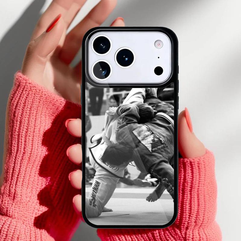Judo BJJ Jiu Jitsu Handyhülle für iPhone 17 16 15 14 13 Pro Max Rückabdeckung für 12 11 Pro Hülle