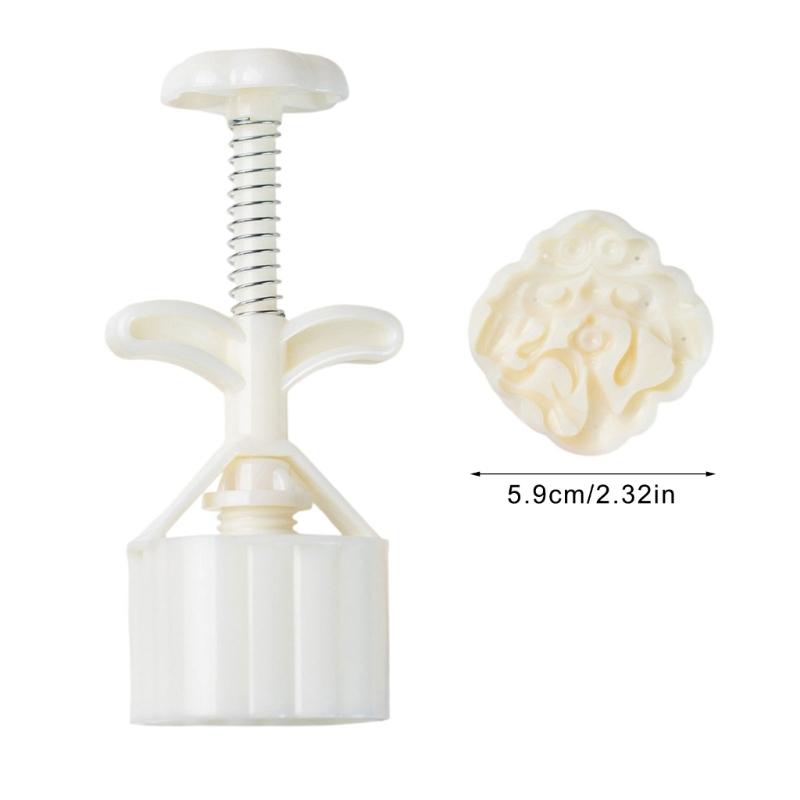 Food Safe Plastic Moon Cakes Maker Set 75g Kite Pattern Molds Easy Press Mechanism Holiday Baking Essential