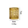 Nordic Golden Geometric Hollow Wrought Iron Candle Holder Creative Aromatherapy Candle Cup Home Decoration Ornaments Art Craft