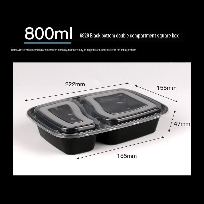 ZISIZ Disposable Plastic Lunch Box