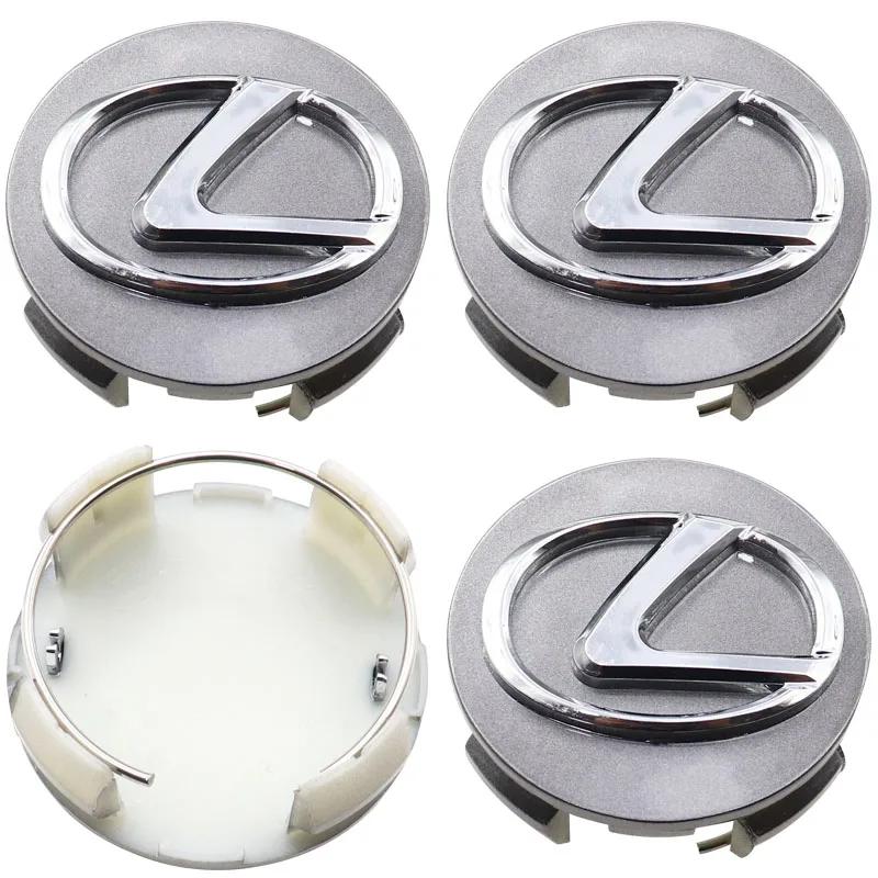 4pcs 62mm Lexus logo 3D car emblem Wheel Center Hub Cap auto Rim refit dust-proof badge covers sticker styling accessories