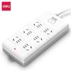 18168-03 6-outlet 3m leakage protection, valge