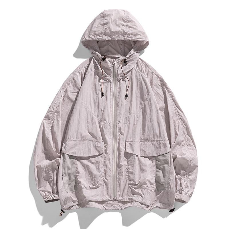 Breathable Quick-Dry Sun Protective Clothing Hooded Pocket Design Outdoor Sunblock Jacke