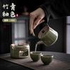 Chinese ceramic teapot teacup kung fu tea set scented tea afternoon tea candle heating warm tea stove beam pot small set
