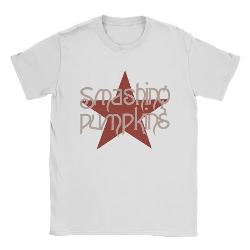Smashing Pumpkins T Shirt Unisex Cotton Vintage Tshirt Crew Neck Tee Shirt Short Sleeve Tops Gift Idea