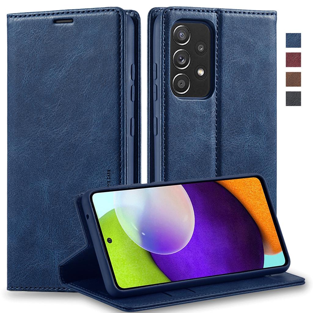 Magnetic Wallet Leather Flip Case For Samsung Galaxy A53 A52 A52s A13 S22 Ultra S21 Plus S20 FE Cards Solt Stand RFID Bag Cover