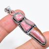 Rhodochrosite Gemstone Handmade 925 Sterling Silver Jewelry Pendant 2.44" KJ-7