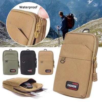 Herren Camping Jagd Einzel-/Doppellagige Handytasche EDC Molle Tasche Geldbörse Gürteltasche