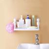 Wall Mounted Shelf Hole Free Installation Small Doll Shape Large Capacity Plastic Stable Load Bearing Storage Rack White