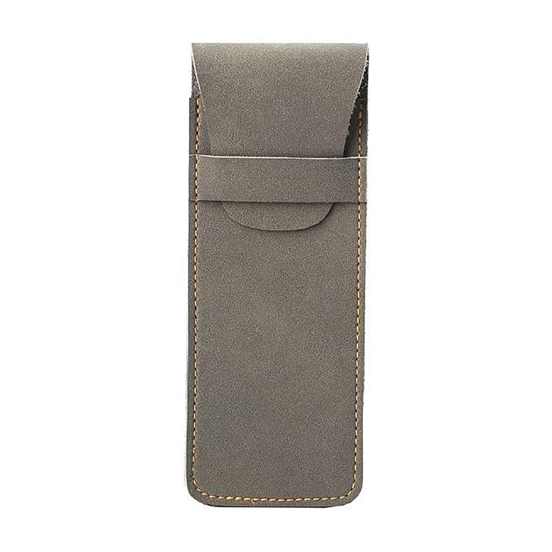 

Винтажный кожаный пенал портативный карманный чехол для ручек мини-сумка для хранения канцелярских принадлежностей для деловых поездок студентов офисные принадлежности