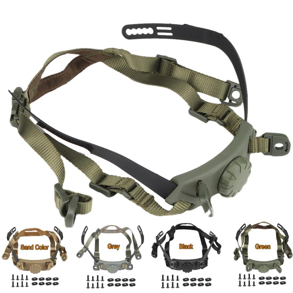 Helm-Innensystem mit Drehrad, Kinnriemen-kompatibel für FAST-Helme HL-31/HL-32, Verstellbarer Kopf, Schlossriemen, Schnelle SF CS Zubehör