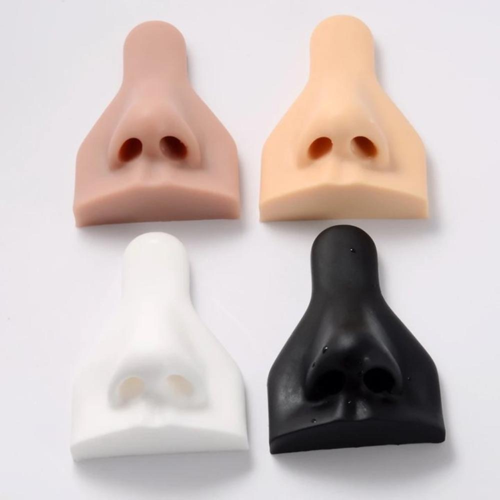 Piercing Tool Human Nose Model Rack Soft Nose Stud Display Stand Silicone Nose Model Girls Women