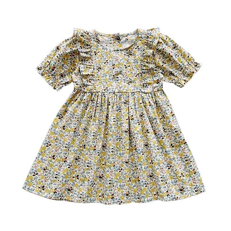 

Летнее платье с цветочным принтом для девочек 130