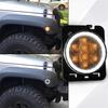 2pcs Front Fender Side Marker Led Light Angel Eye For Jeep Wrangler JK 2007-2017