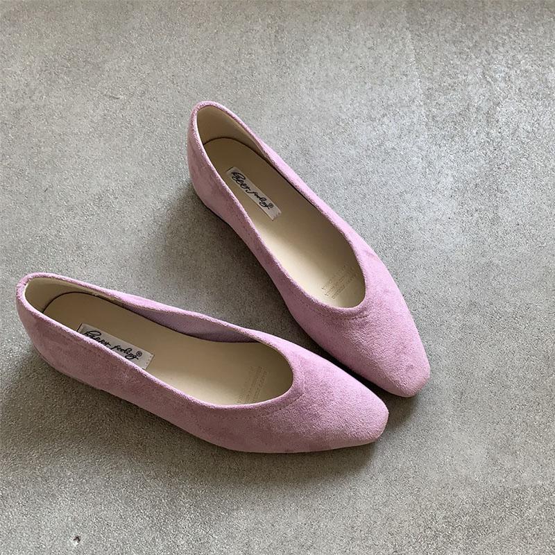 Fashion Fashion Shallow Ladies Low Heel Shoes New In Summer Spring Pointed Toe Female Slip On Footwear Flats With Shoes For Women