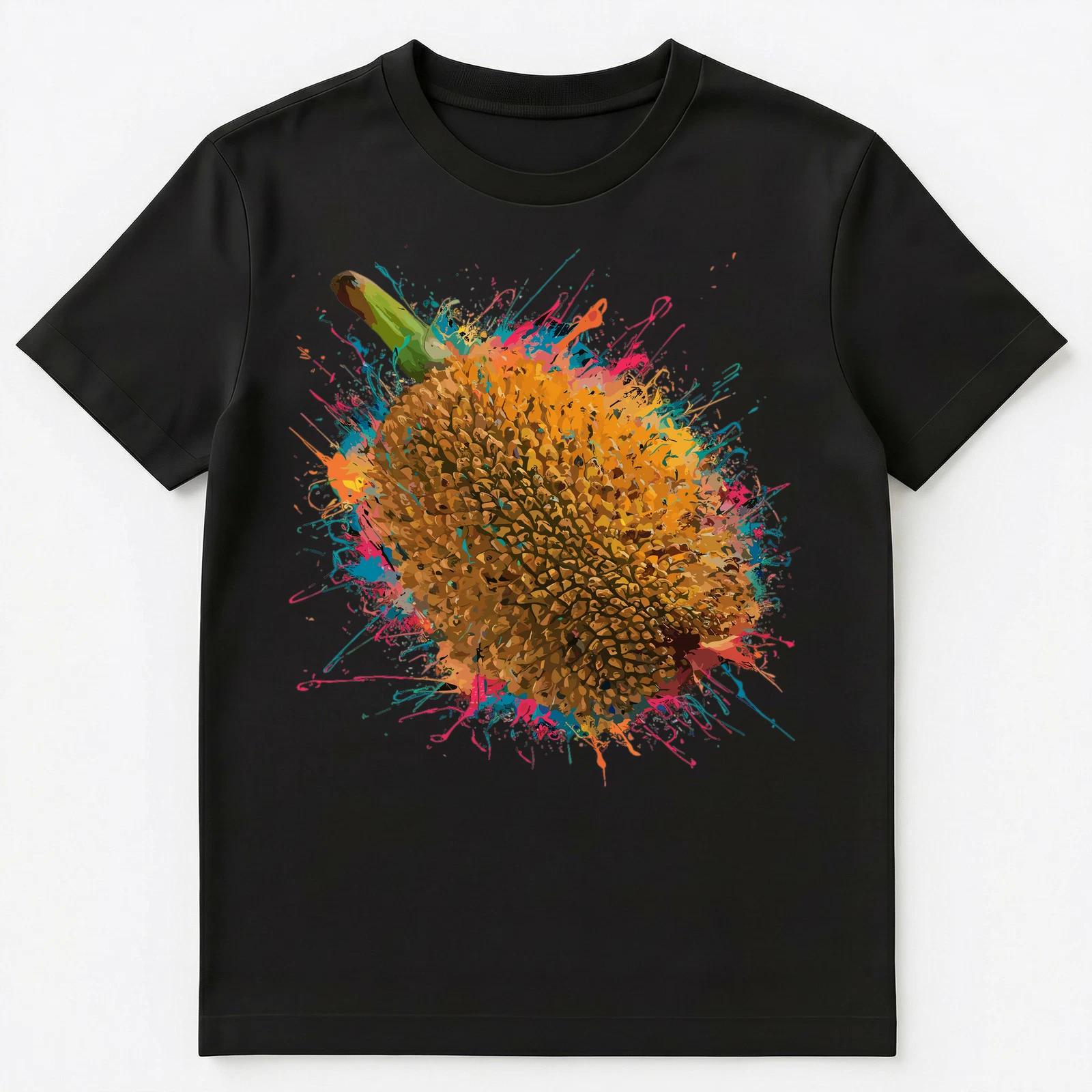 

Colorful Paint Splash Jackfruit Art Graphic Unisex T-Shirt M