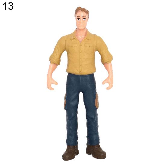 Worker Farmer Action Figure PVC Model Simulation Figurine Mold Decor Toys Gift