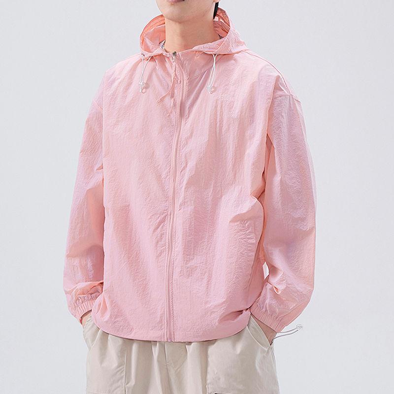 Men's  Modest Blue Cover Up Summer Lightweight Breathable Loose Fit Outdoor Office Appropriate Sun Protection