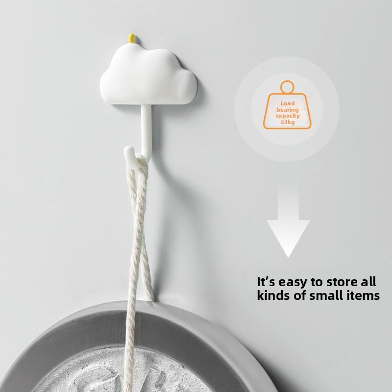 Pvc Strong Adhesive Hooks For Kitchen Bathroom Wall Mounting With High Load Capacity For Dorm Room Organization