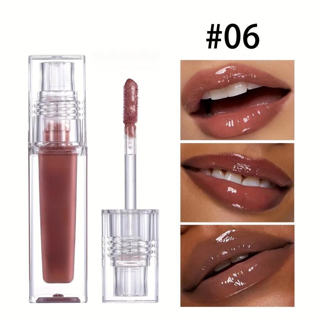 1 Stück Feuchtigkeitsspendendes Kristall-Lippenöl Aufpolsternder Feuchtigkeitsspendender Glanz mit getönten Nuancen für alle Hauttypen Frauen Kosmetik Make-up