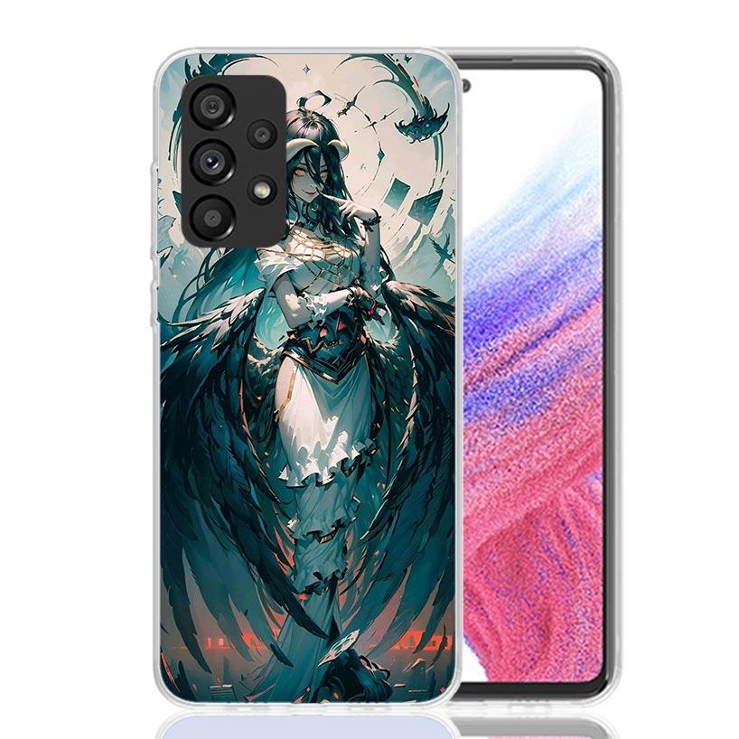 Albedo Overlord Anime Phone Case for Samsung Galaxy A52 A51 A50S A12 A22 A32 A72 A10S A30S A31 A71 Note 20 Ultra 10 Plus S10 Gal