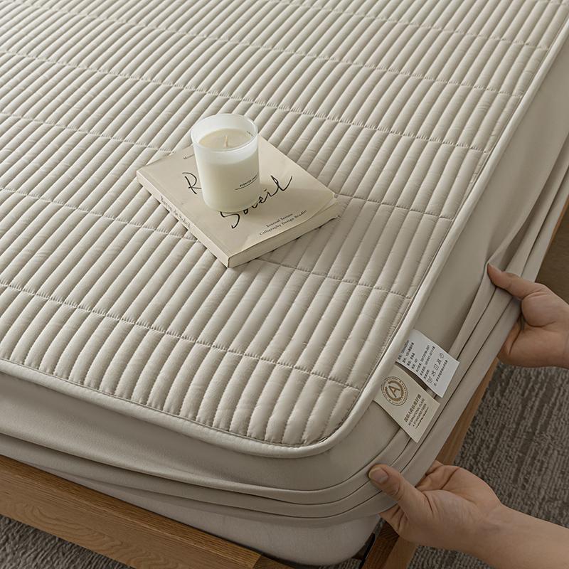 

Вышитый водонепроницаемый защитный чехол для матраса, приятный для кожи, прочный простынь на резинке, стеганый чехол для коврика 150/160/180/200/220 180x200x30cm