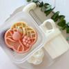 Ergonomic Handle Stamp Set Durable Mooncake Molds Lotusflower Shaped ABS Material Perfect Gift for Pastry Enthusiasts