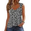 1116 European and American New Women's Clothing Women's Fashion Summer Clothing Polka Dot Printing Large Size Vest