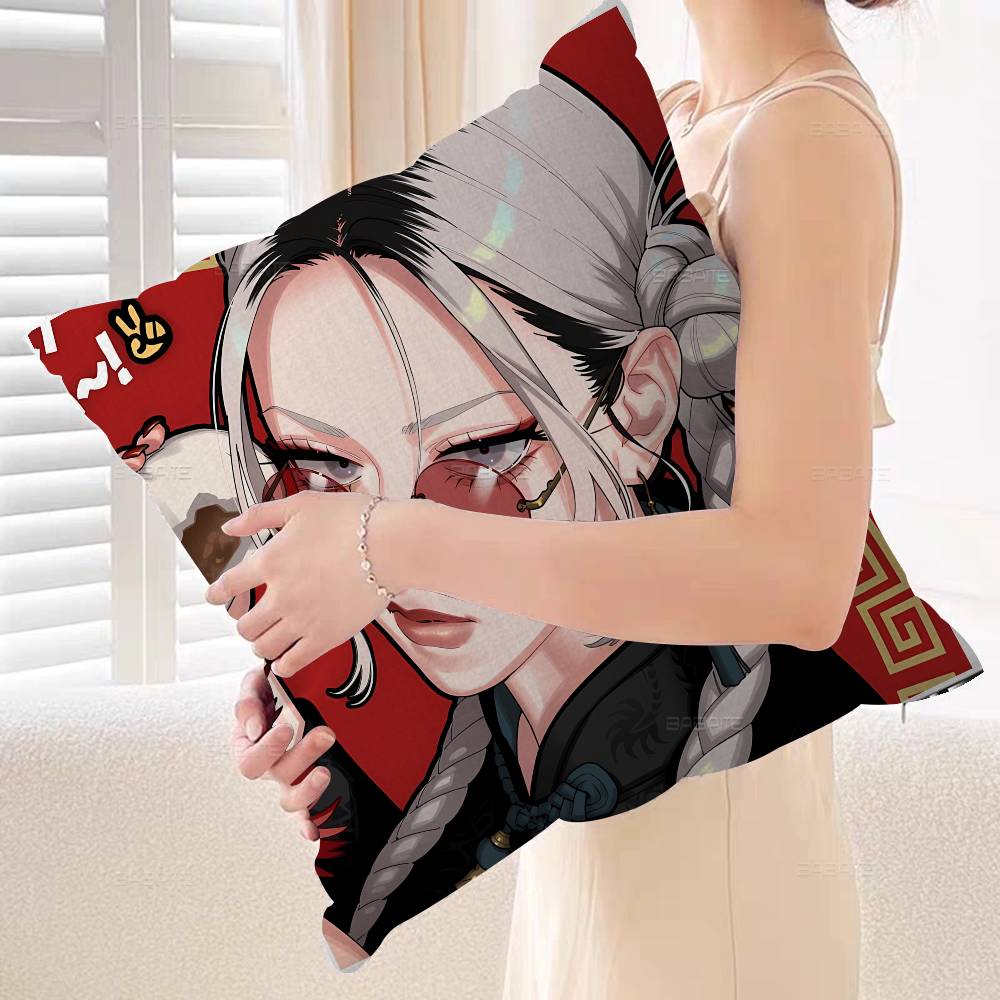 Manga Gokurakugai Pillow Gifts Home Office Furnishings Bedroom Sofa Car Cushion Cover Case Xcm