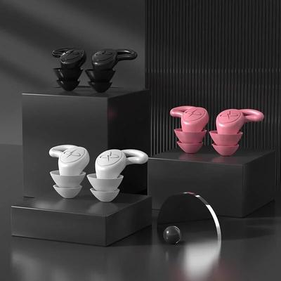 Silicone Sleeping Ear Plugs Soundproof Noise Canceling Ear Plugs Noise Reduction Earplug Anti-Noise Sound Insulation for Travel
