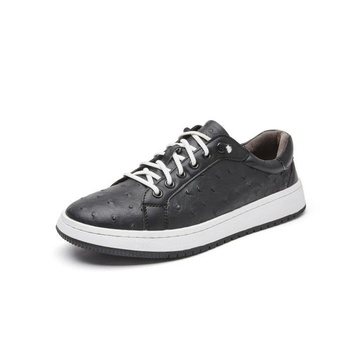 Straußenleder Schuhe niedrig geschnitten weiche Sohle Dämpfung faule Freizeit Schuhe Business bequem Board Schuhe