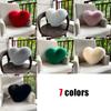 Heart Shape Throw Pillow Sofa Car Stuffed Seat Cushion Double-sided Imitation Fox Fur Plush Cushion Home Decor Waist Cushions