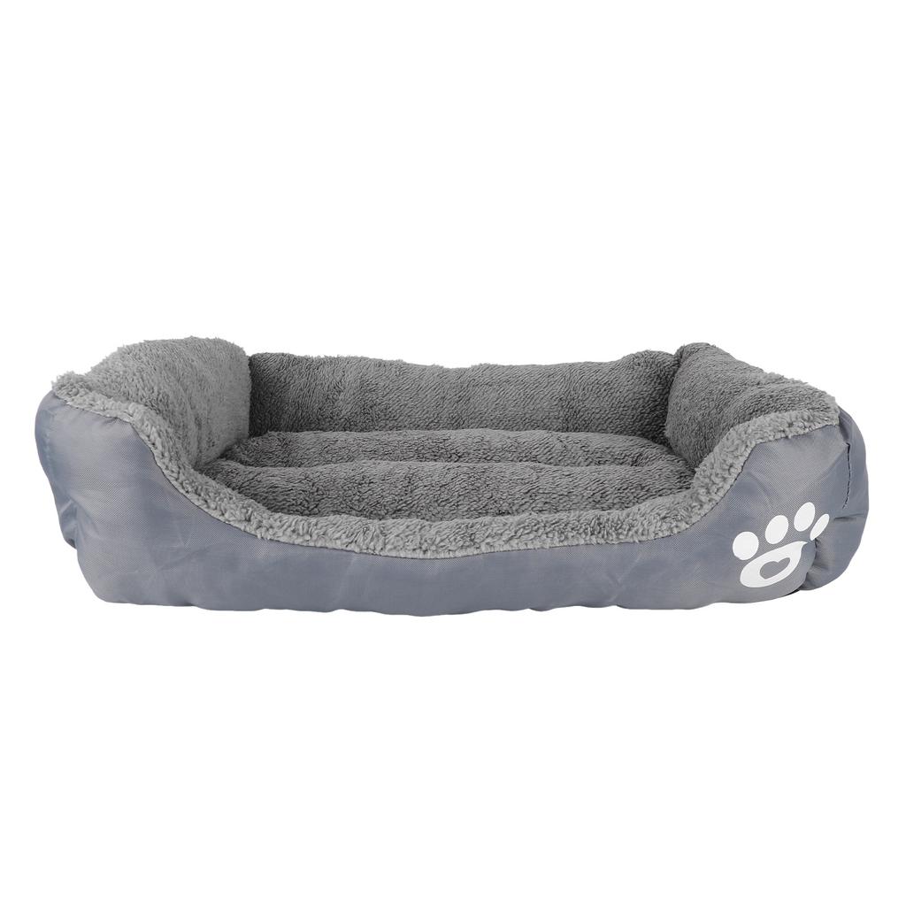 Pet Cushion PP Cotton Soft Skin Friendly Comfortable Waterproof Pet Bed for 4 Seasons Gray M