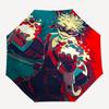 1pc Kamado Tanjirou Outdoor Umbrella - Automatic Opening/Closing, Portable 3-Fold Design, 8-Bone Iron Frame, Perfect Gift for Fans, Travelers, Da