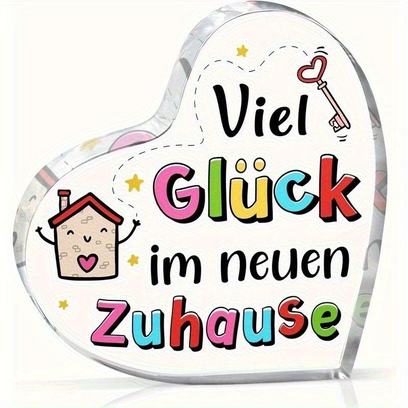 Gifts for a New Home - Heart-Shaped Acrylic Decor for Housewarming Celebrations, Perfect for New Apartments And Home Gifts 10*10cm