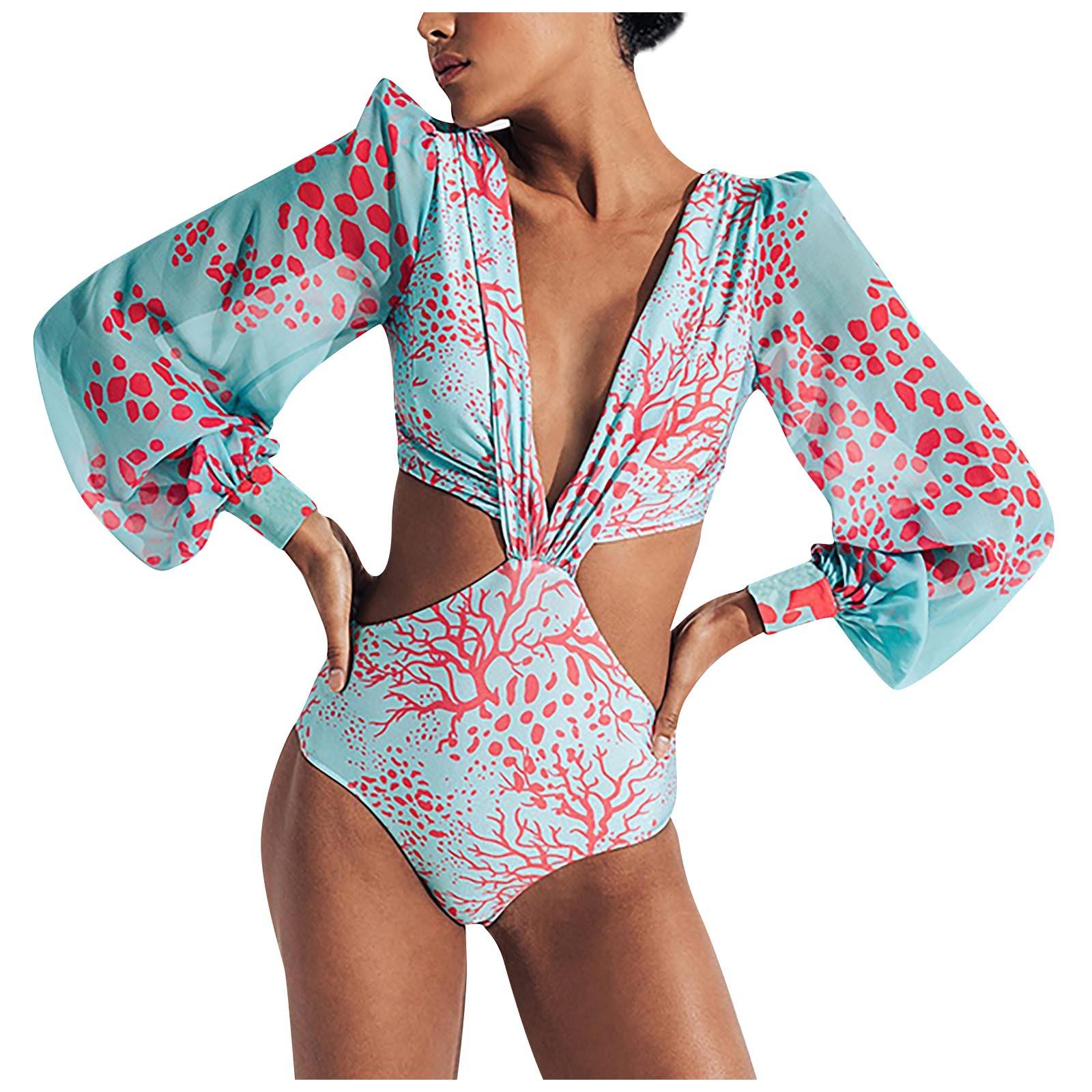 Bikini Swimsuit Sexy Women Swimsuit Bikini Color Woven Swimsuit S синий