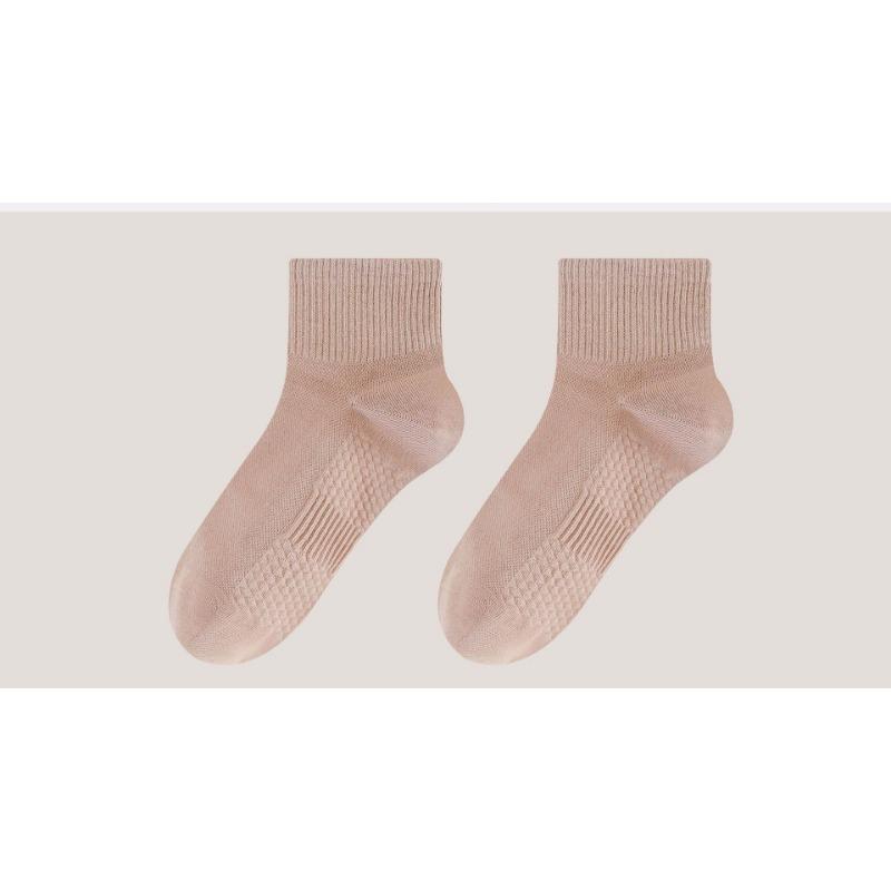Autumn and Winter Solid-color Mid-calf Socks for Men, Pure Cotton Breathable, Sweat-absorbing and Odor-proof Socks, Casual Sports Socks