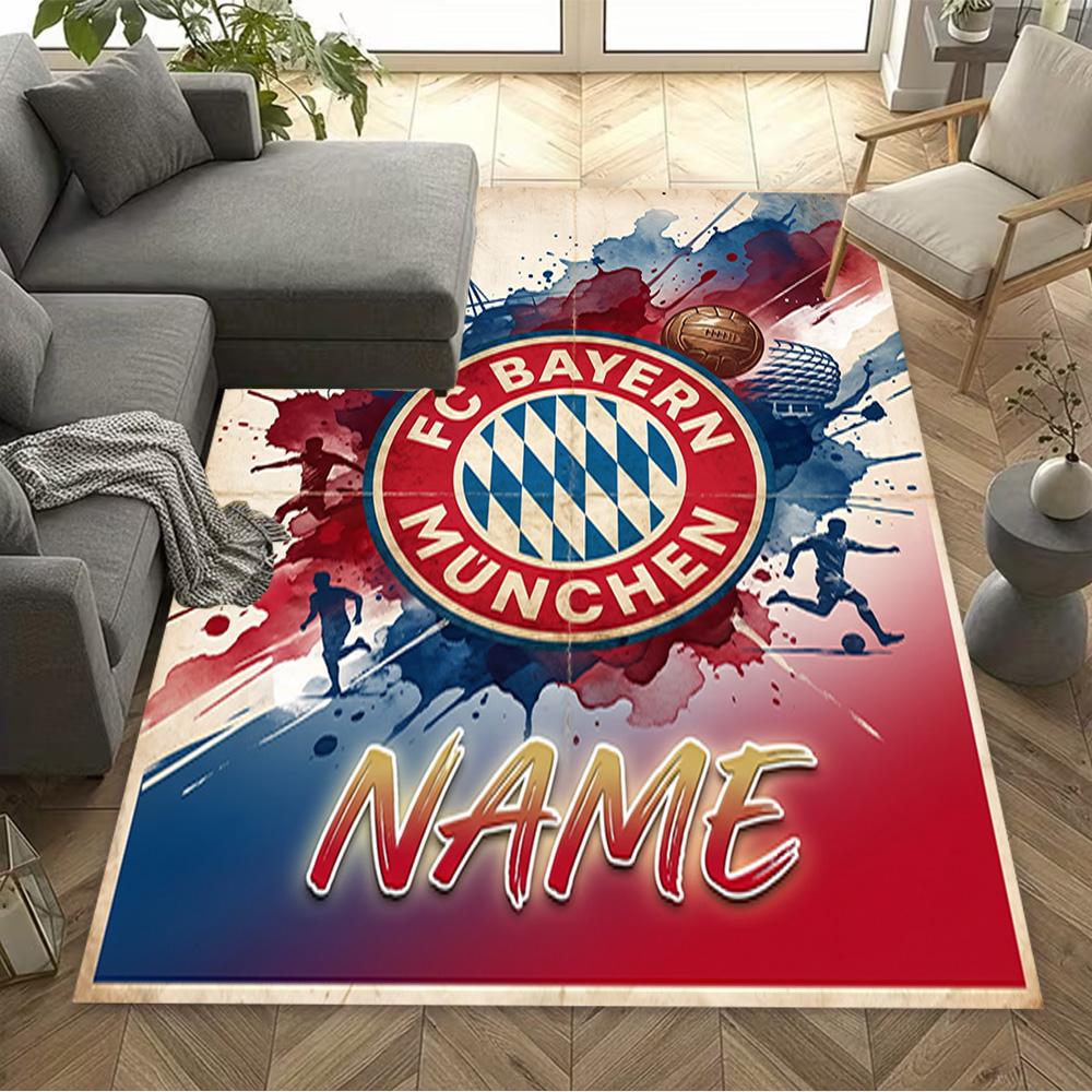 Bayern Munich Soccer Art Carpet Perfect for Entryway Kitchen Decorate Room Outdoor Anti-slip Rug Decorate Offices