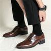 Fashion Designer New Men's Brown Black Lace Up Brogues Oxford Shoes Formal Wedding Dress Homecoming Sapatos Tenis Masculino