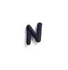 1.5cm Black Artistic Script Embroidered Letters Iron-On Patches - Set of 26