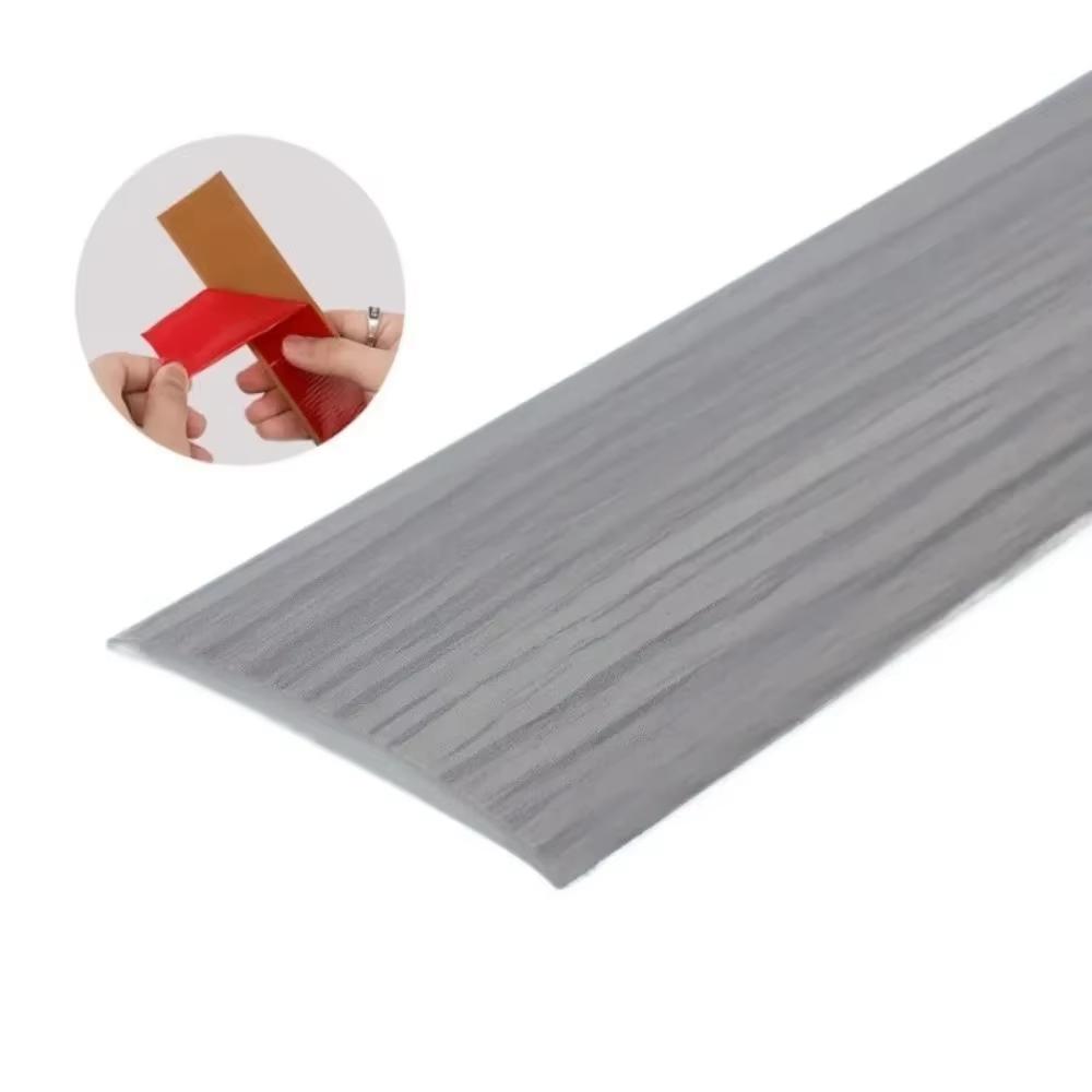 1PC 2m/78.74inch Self-adhesive Wood-like Floor Transition Strip Edge Sealing Strip Floor Joint Strip Pvc Wear-resistant