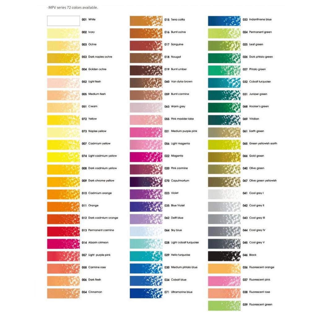 Gessetti Pastello Colorati Professionali Coreani per Schizzo e Colore