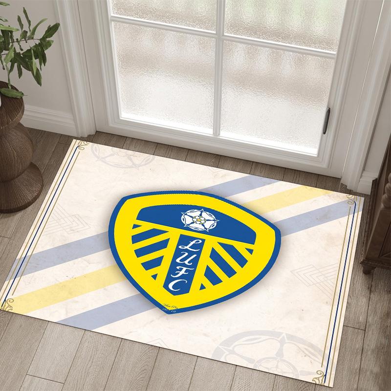 Leeds United Design Crystal Velvet Carpet Cozy Non?Slip Printed Rug For Bedroom Living Room Entrance