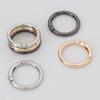 DIY Zinc Alloy Spring Ring, Key Ring, Metal Round Ring, Spring Ring, Round Pendant Buckle, Movable Opening Ring