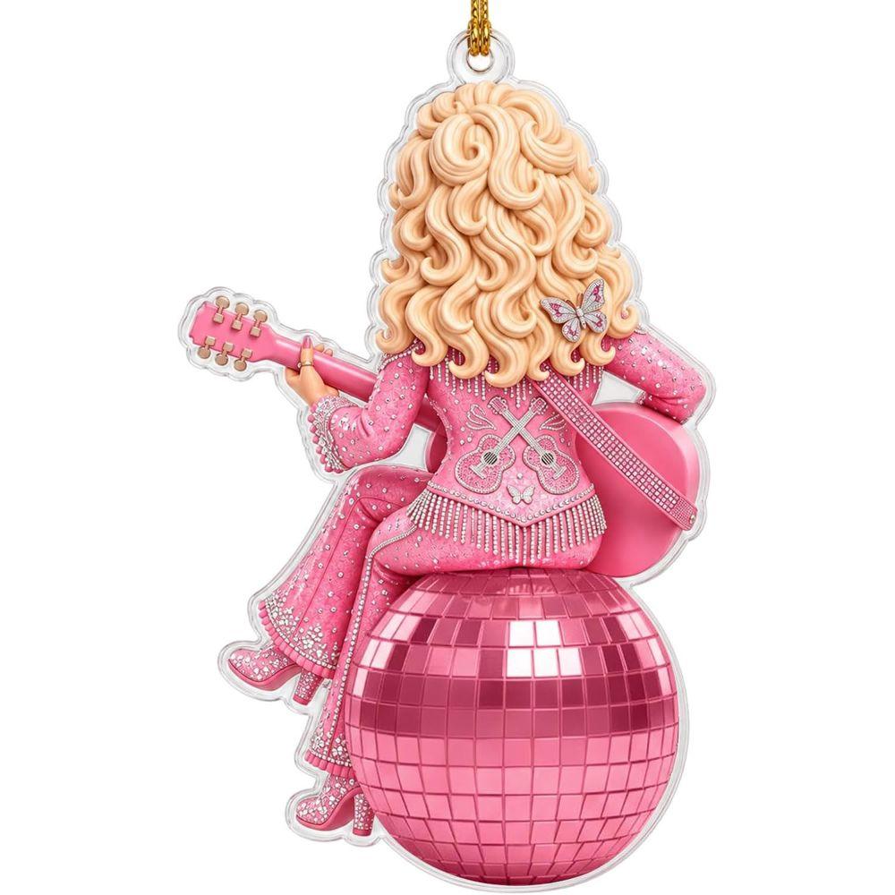 Acrylic Dolly Christmas Ornament Lightweight Xmas Tree Hanging Decor Christmas Party Decor