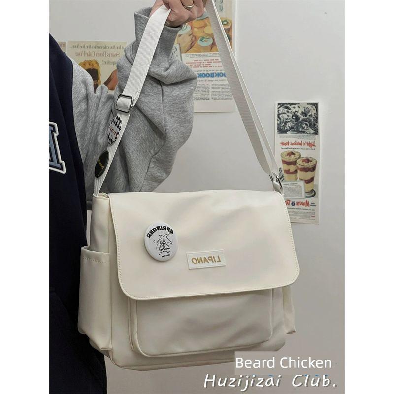 

Retro Japanese Class Minimalist All-Matching Shoulder Bag Vice Factory Edition White