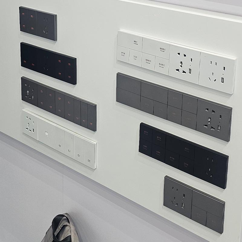 Full Screen Smart Switch Thermostat Parts for Smart Home Floor Heating and Air Conditioning Panel, Plastic Shell.